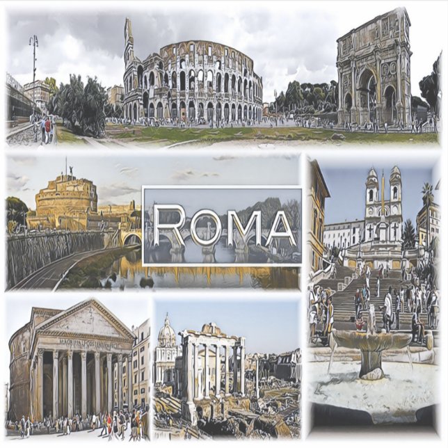Rome ^ Colosseum - Arch of Constantine - Pantheon (Front)