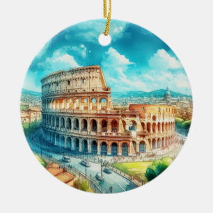 Rome Colosseum Christmas Ornament