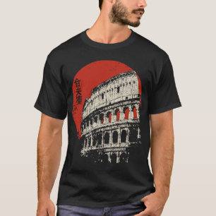 Rome Colosseum Distressed Ancient Monument Art T-Shirt