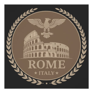Rome Colosseum Italy Europe Poster
