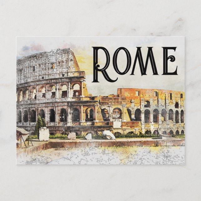 Rome Colosseum Postcard (Front)