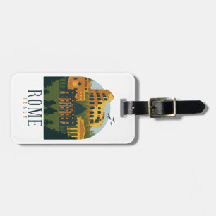 Rome Colosseum Vintage Luggage Tag