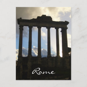rome columns postcard