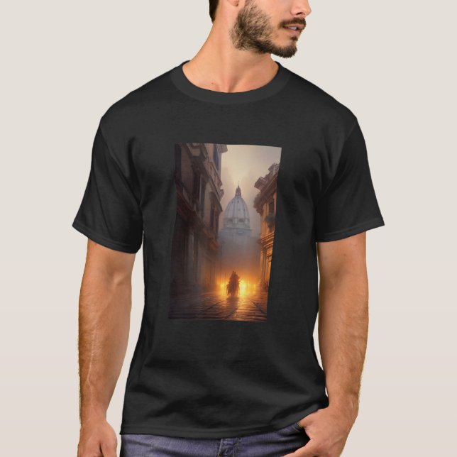 Rome Dark Academia Fantasy Gothic T-Shirt (Front)