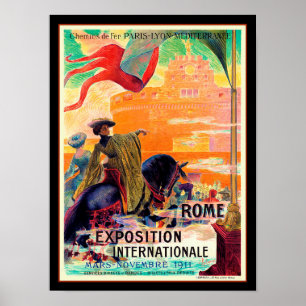 Rome Exhibition 1911 Travel Poster