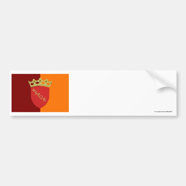 Rome Flag Bumper Sticker (Front)
