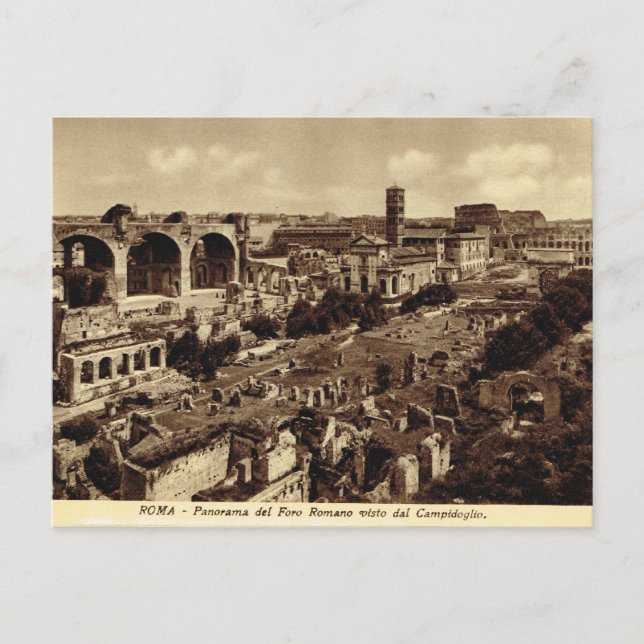 Rome,Forum, Panorama Postcard (Front)