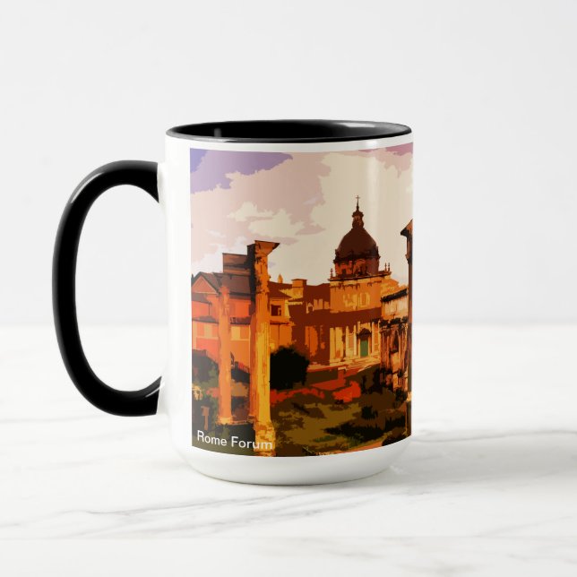 Rome Forum Romanum Architecture Italy  Mug (Left)