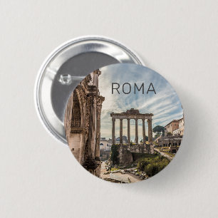 Rome Forum Romanum Italy Holiday Souvenir 2 Inch Round Button