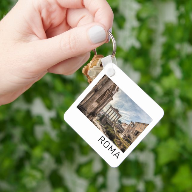 Rome Forum Romanum Italy Holiday Souvenir Keychain (Hand)