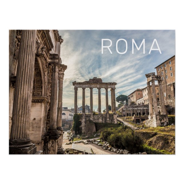 Rome Forum Romanum Italy Holiday Souvenir Poster (Front)