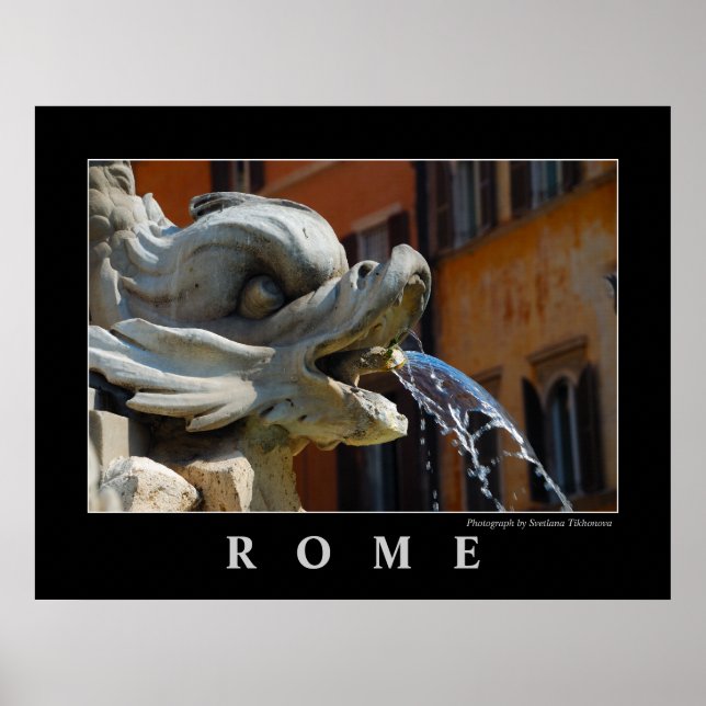Rome Fountain Poster (Front)