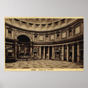 Rome Inside the Pantheon Poster