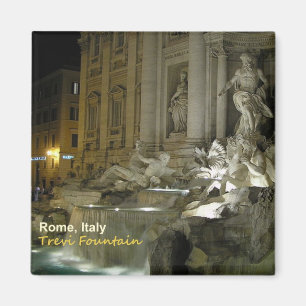 Rome Italie Trevi Fontaine Voyage Photo Magnet