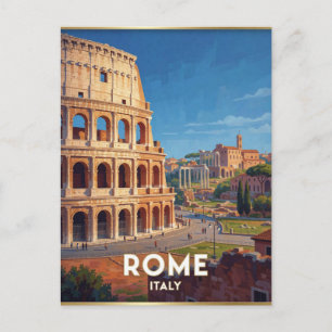 Rome Italy Ancient City Travel Art ☀ Postcard