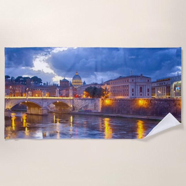 Rome Italy Beach Towel (Front)