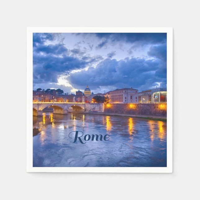 Rome Italy Beautiful Napkin (Front)