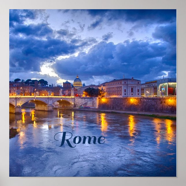 Rome Italy Beautiful Poster (Front)