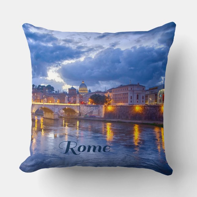 Rome Italy Beautiful Throw Pillow (Front)