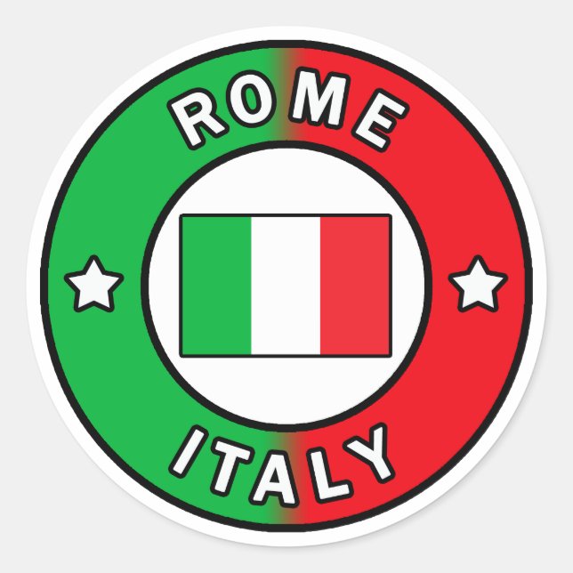 Rome Italy Classic Round Sticker (Front)
