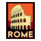 rome italy coliseum europe vintage retro travel