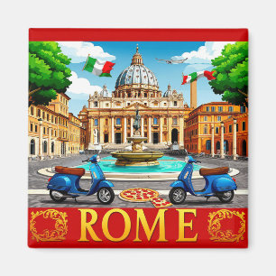 Rome Italy Colosseum Ancient City Travel Memories Magnet