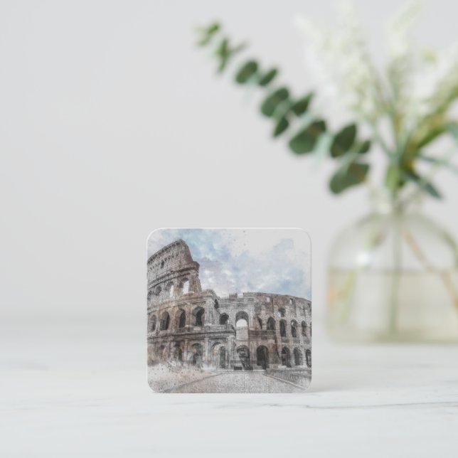 Rome Italy Colosseum Enclosure Card – Vintage  (Standing Front)