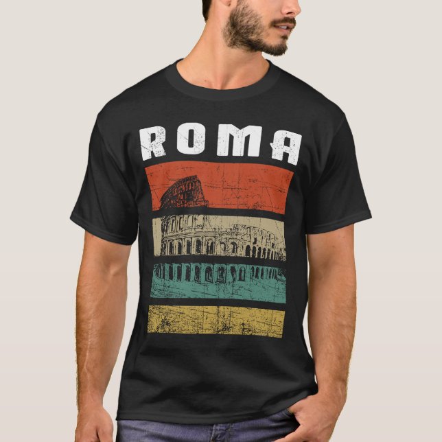 Rome Italy Colosseum Italian Souvenir  Italy T-Shirt (Front)