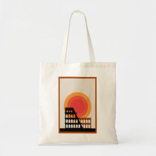 Rome, Italy Colosseum Postcard Unedited Vintage Tote Bag
