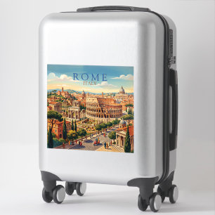 Rome Italy Colosseum Travel Art Vintage
