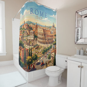 Rome Italy Colosseum Travel Art Vintage