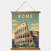 Rome Italy Colosseum Travel Art Vintage