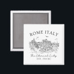 Rome Italy –  Eternal City Ruins Travel souvenir Magnet<br><div class="desc">Decorate your fridge or office with this beautifully designed magnet celebrating Rome,  the Eternal City. Featuring historic temple remains and elegant typography,  it's perfect for travel lovers,  Rome enthusiasts,  or as a keepsake from a dream trip.</div>
