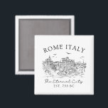 Rome Italy – Eternal City Ruins Travel souvenir Magnet<br><div class="desc">Decorate your fridge or office with this beautifully designed magnet celebrating Rome, the Eternal City. Featuring historic temple remains and elegant typography, it's perfect for travel lovers, Rome enthusiasts, or as a keepsake from a dream trip.</div>
