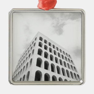 Rome Italy, EUR Palazzo del Lavoro Metal Ornament