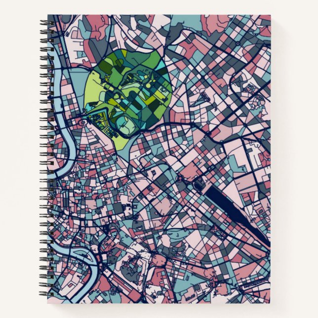 Rome Italy Map Notebook (Front)