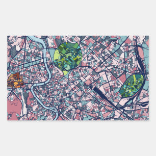 Rome Italy Map Sticker