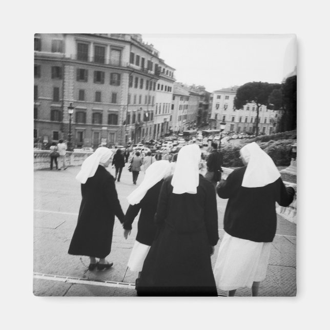 Rome Italy, Nun Patrol! (NR) Magnet (Front)