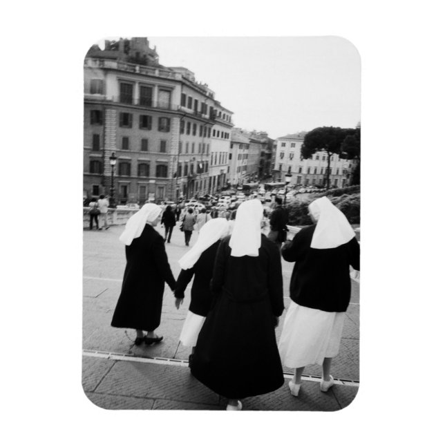 Rome Italy, Nun Patrol! (NR) Magnet (Vertical)
