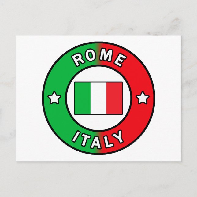 Rome Italy Postcard (Front)