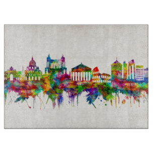 Rome Italy Skyline Cutting Board