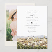ROME Italy Skyline Destination Wedding