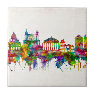 Rome Italy Skyline Tile