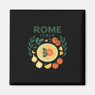 Rome Italy Souvenir Italian Pasta And Travel Desig Magnet