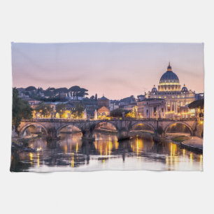 Rome Italy - St Peters Cathedral Kitchen Towel