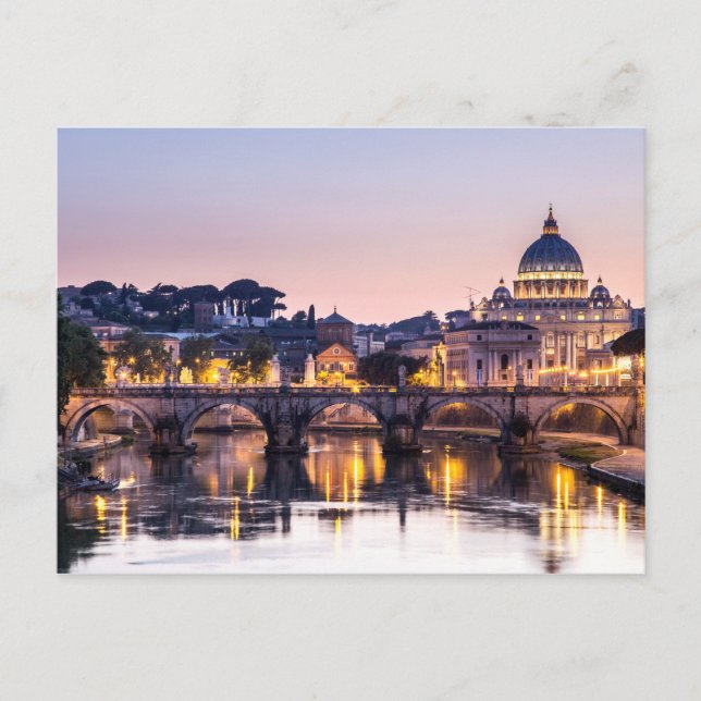 Rome Italy - St Peters Cathedral Postcard (Front)