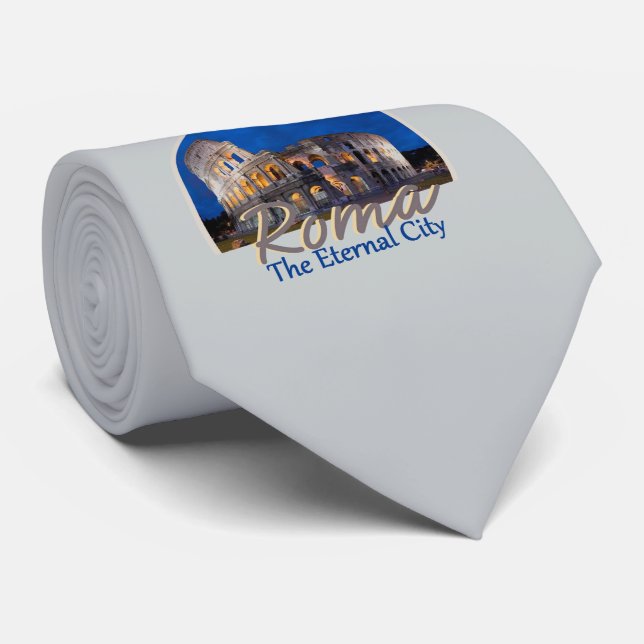 ROME Italy Tie (Rolled)