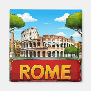 Rome Italy Travel Keepsake For World Travelers Magnet