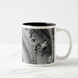 Rome Italy, Vatican Staircase 2 Two-Tone Coffee Mug