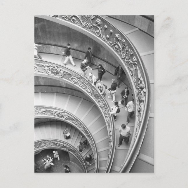 Rome Italy, Vatican Staircase 3 Postcard (Front)